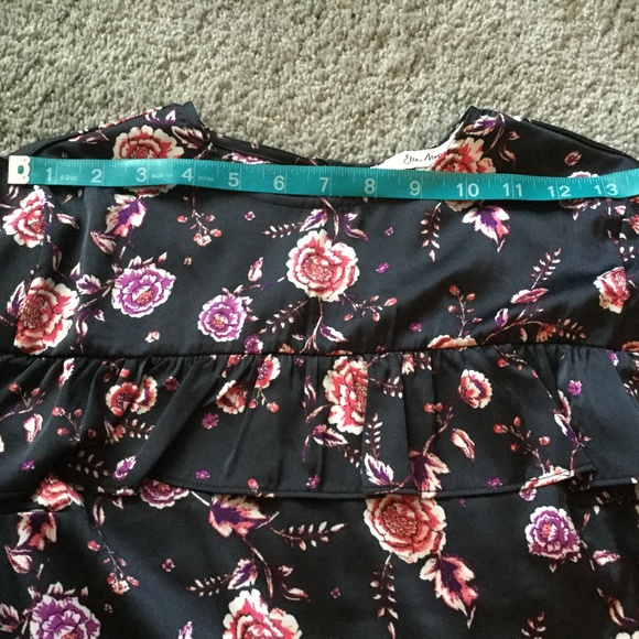 🌺Ella Moon Elsy Ruffle long sleeve floral XS NWT - Picture 5 of 6